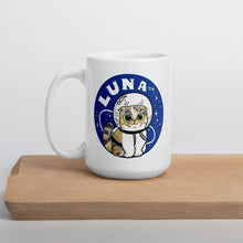 Load image into Gallery viewer, Luna Astronaut White glossy mug