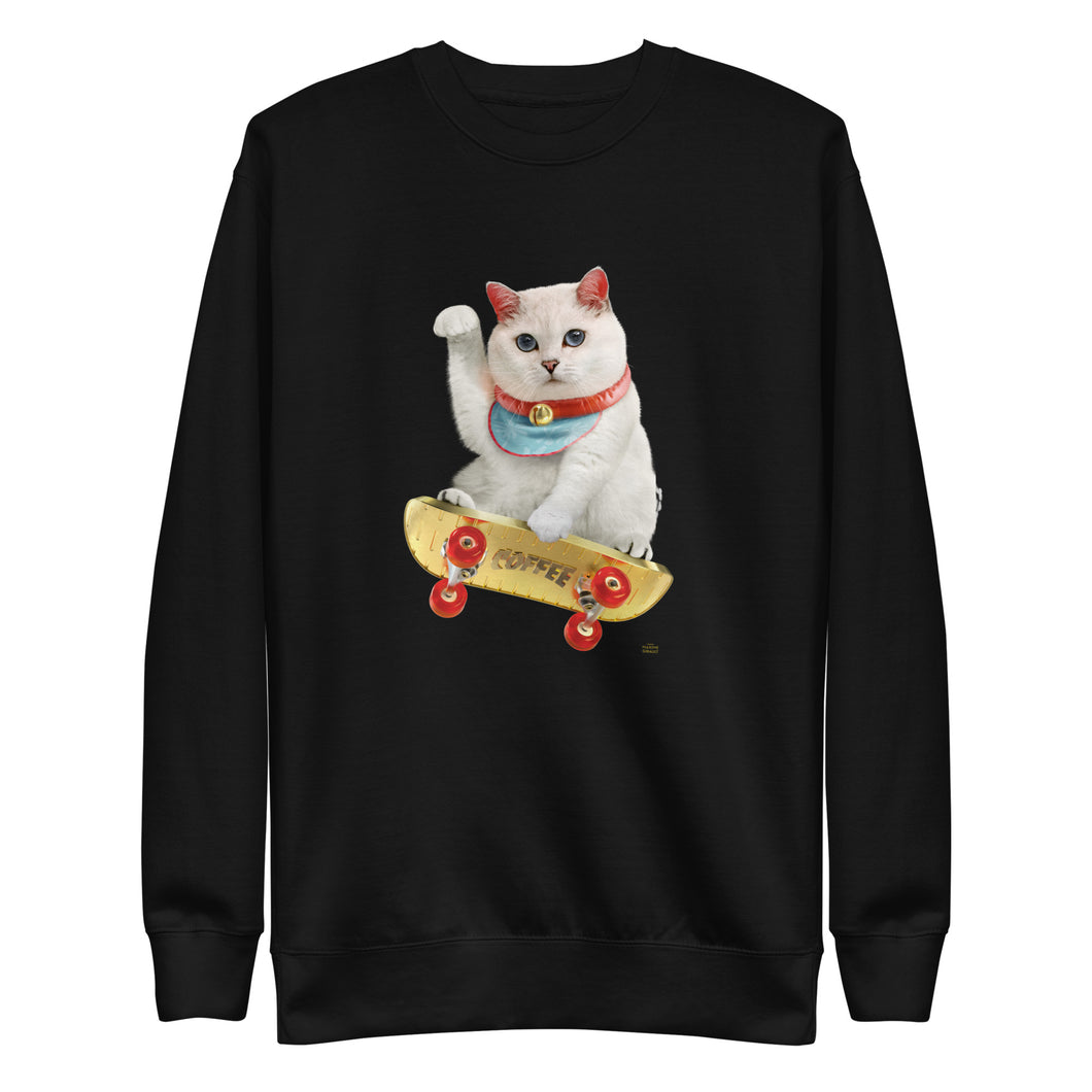 Coffee SkateBoard Unisex Premium Sweatshirt