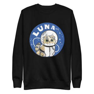 Luna Astronaut Unisex Premium Sweatshirt