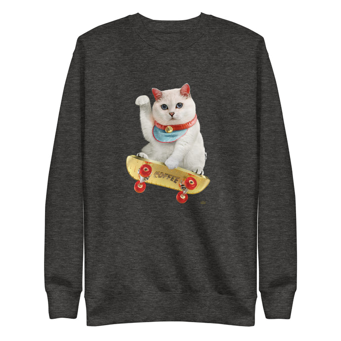 Coffee SkateBoard Unisex Premium Sweatshirt