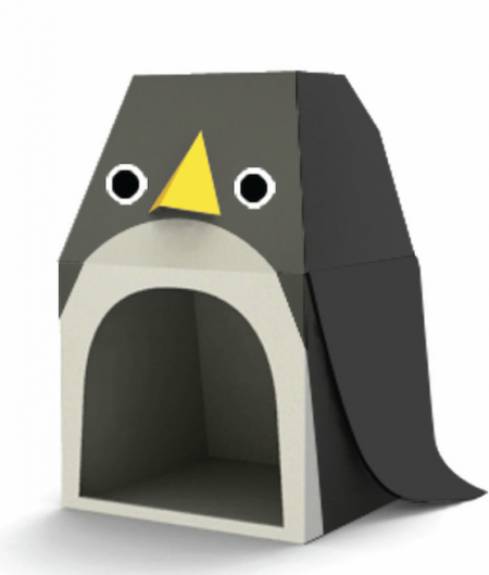 Penguin Cardboard House
